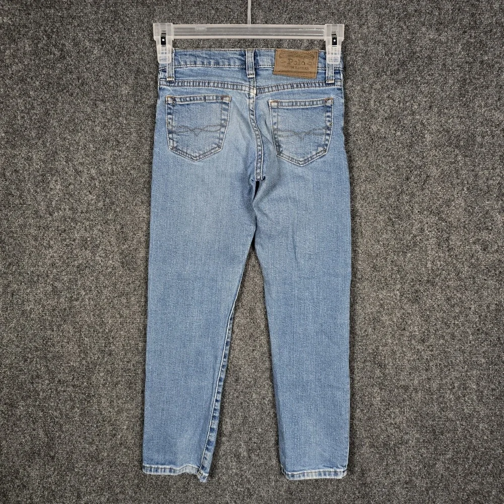 Polo Ralph Lauren Jeans Boys Size 7 The Hampton Straight Adjustable Waist Denim